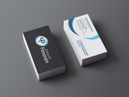 Groupe Penoram – Logo, carte et cartons promotionnels